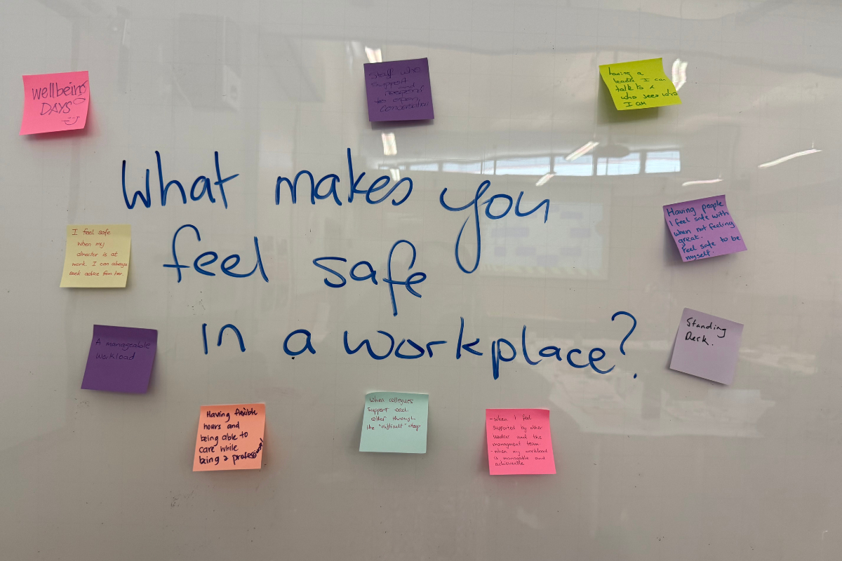 Championing work safety: action research phase in full swing